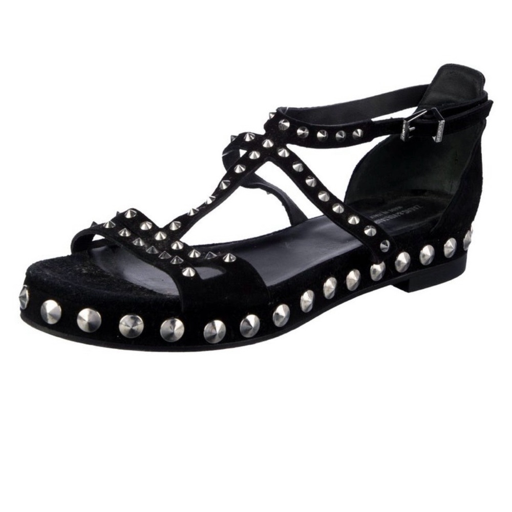 Zadig & Voltaire Black Studded Sandals